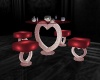 Heart Table - Red