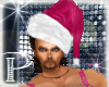 *P* Pink Santa Claus hat