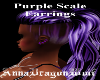 Purple Scale Earrings