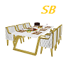 SB*  White/Gold Dinner