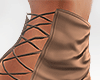 [SKIRT] Laced up Tan