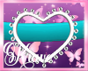 [K] HEART CHOKER TEAL