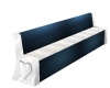 Blue and White Pew