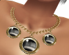 onx and gold necklace