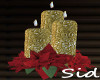 Christmas Candles Gold