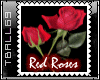 red roses big stamp