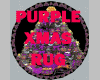 Elegant Xmas Rug purple