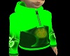 -x- toxic green hoody