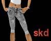 (SL) Cuffed Gray Jeans