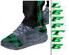 Plad green black shoe