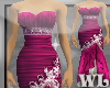WL~Designer Gown Fuchsia
