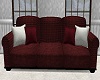 Red & Blk Poseless Couch