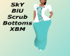 XBM Sky Blue Scrub Botto