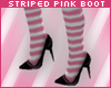 [Mel] Striped Pink Boot