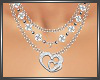 SL Rose Hearts Necklace