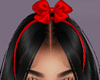 Mahalia Black Red Bow