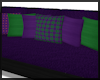 Retro Purple/Green Sofa