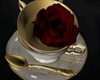 Dark Rose Tea Cup