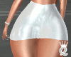 QUEEN. White PVC Skirt