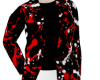 Black Red Paint Jacket