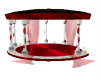 red/white wed gazbo