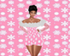 pink snowflake dress