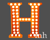 Orange Letter H