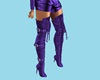 Chloe Ltr Boots Purple