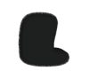 letter L fuzzy pillow