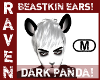 (M) DARK PANDA EARS!