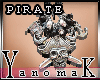 !Yk Pirate Collar Skull 