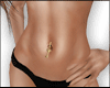 Gold Key Belly Piercing