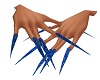 Blue bandana Nails
