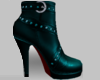 Teal Studded Ankle Boot