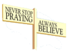 HW: Never Stop Praying