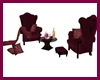Burgundy Armchair