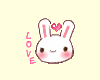 Kawaii Love Bunny usagi