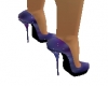 sequinned pruple pumps