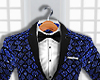 Blue Beaded Suit