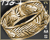 Wedding Ring Leaf Gold