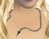 (k)silver snake necklace