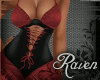 *R* Leather N Denim Red
