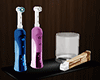 couples tooth brushes