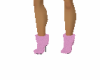fur pink boots