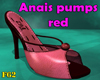 Anais pumps red