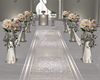 Silver Wedding Aisle