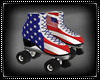 Patriotic Rollerskates