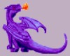 purple dragon sticker