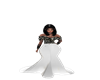 Blk White Wedding Dress