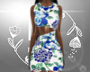 (BR) Floral Blue Dress